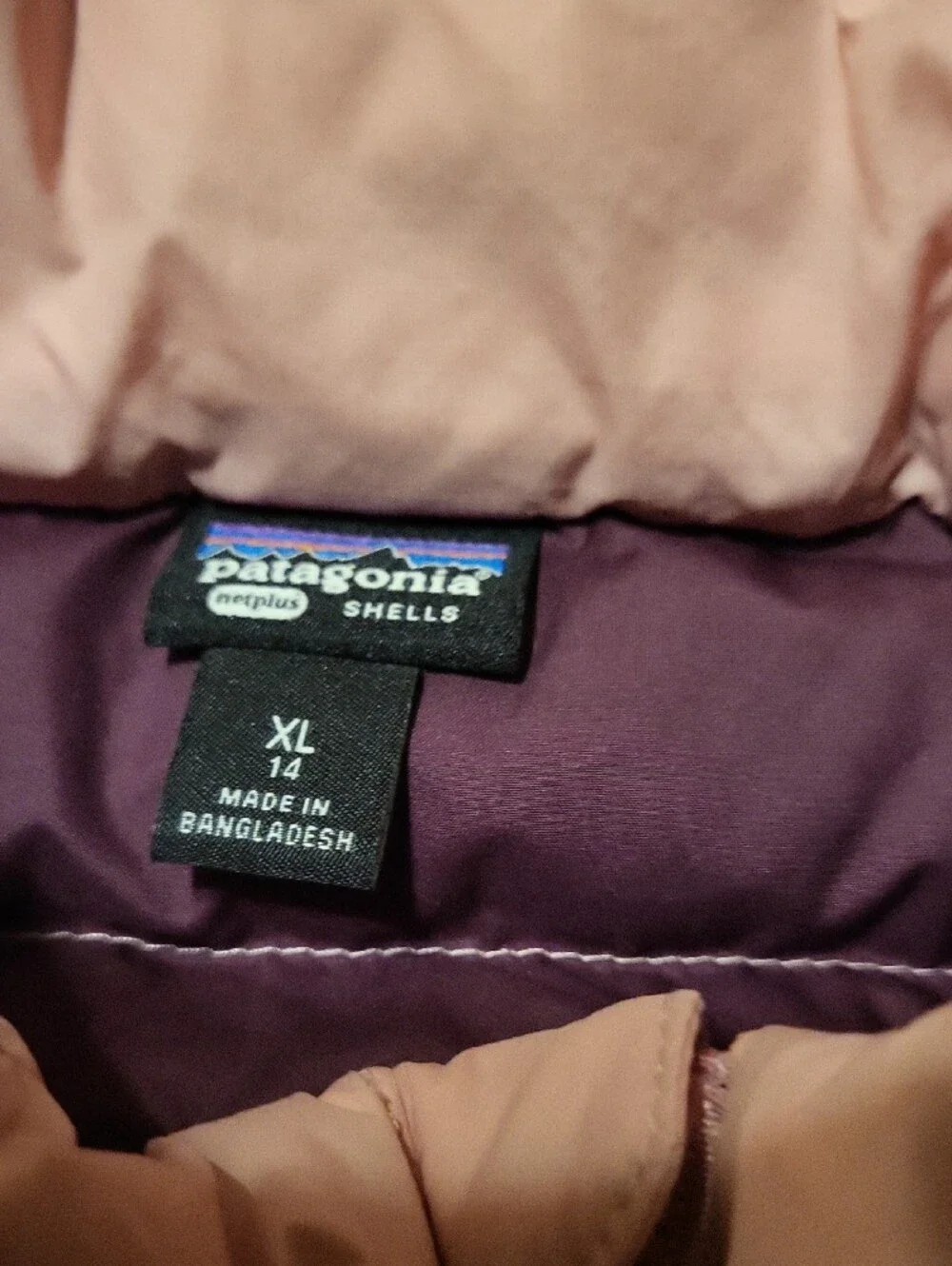 Patagonia Netplus Light Pink Quilted Puffer Jacket